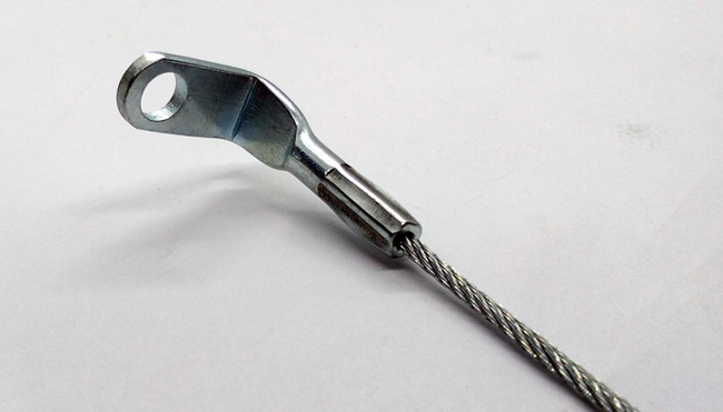 Big Pull 7x7 Stainless Steel Wire Rope Assembly With 90 Degree Bending ...