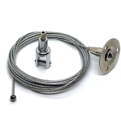 Penjepit Kabel Garpu Dengan Pin Pengunci Sistem Panel Tanda Tampilan Kabel Tali Kawat Baja