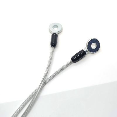 PVC dilapisi transparan baja angkat Sling Lanyard Kabel Tether Tali Keamanan