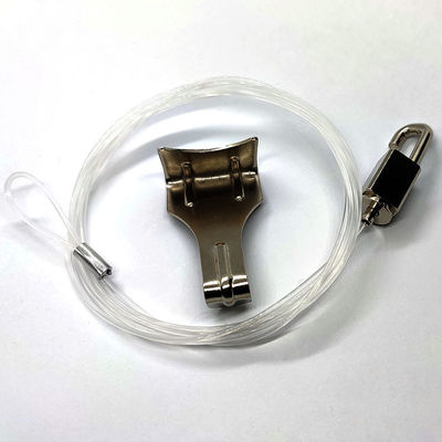 Sistem Penggantung Gambar Langit-Langit Kabel Nilon Transparan Pengaturan Pengait Gripper Kabel