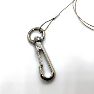 Tali Kawat Baja Tahan Karat dengan Perlengkapan Ujung untuk Menggantung Pot Tanaman