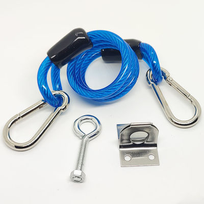 High Tensile Vinyl Coating Galvanized Cable Spring Lanyard Sling Untuk Otomotif Door Bolt