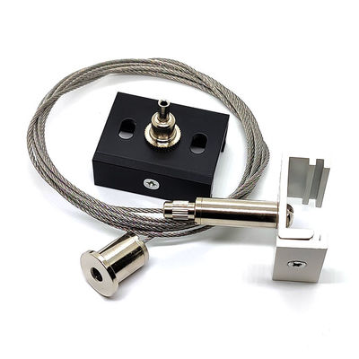XTSC Track Aluminium Clips Dengan Brass Cable Gripper Hanging System Untuk Lampu