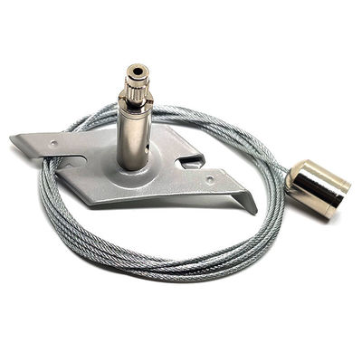 LED Aluminium Channel Wire Gripper Suspension Wire Light Fittings Dengan Mounting Clips