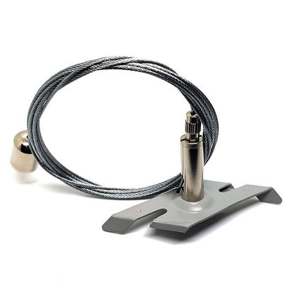 LED Aluminium Channel Wire Gripper Suspension Wire Light Fittings Dengan Mounting Clips