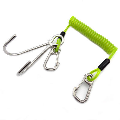 Retractable Tool Lanyard Fishing Coiled Lanyard Heavy Duty Safety Rope Wire Rope For Kayak Paddles Sea Fishing