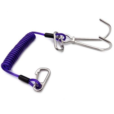 Tali Alat Koil Pegas Selam Pancing Stainless Steel Keselamatan