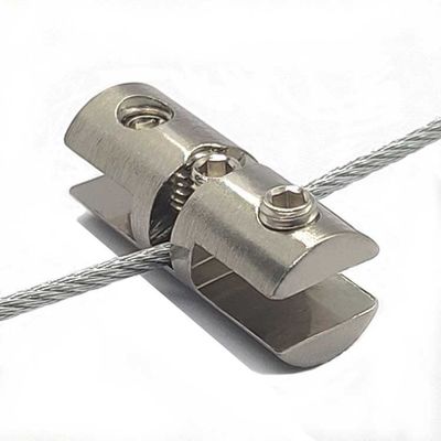 New Hot Selling Item Display Fixture Glass Clamp Untuk Sistem Tampilan Kabel