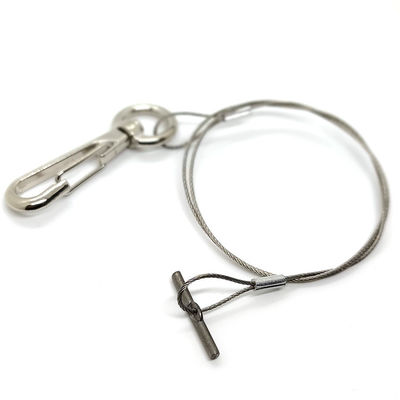 Satu kaki stainless steel kawat tali tanaman pot gantungan kit dengan metal hook