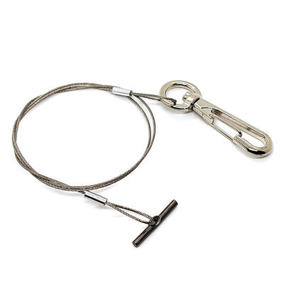 Satu kaki stainless steel kawat tali tanaman pot gantungan kit dengan metal hook