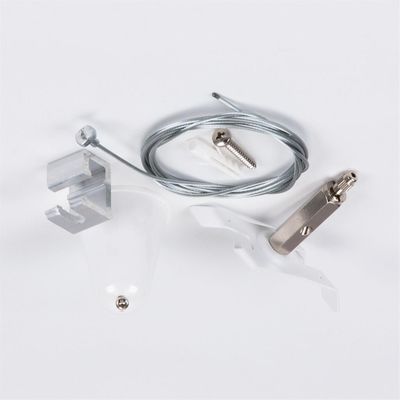 Track Lighting Suspension Kits Dengan Wire Ceiling Gripper Clamp Holder Metal