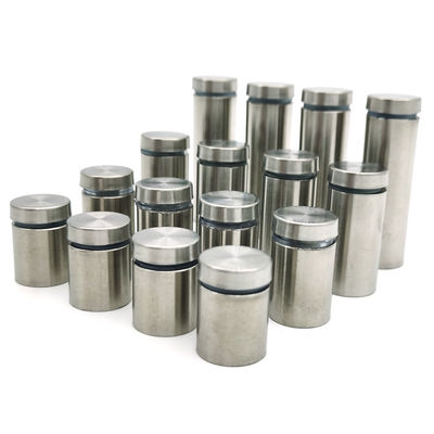 Display Fixure Cylinder Advertising Screw Stainless Steel Stand Off Glass Fixing
