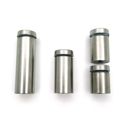 Display Fixure Cylinder Advertising Screw Stainless Steel Stand Off Glass Fixing