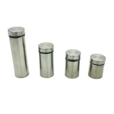 Display Fixure Cylinder Advertising Screw Stainless Steel Stand Off Glass Fixing