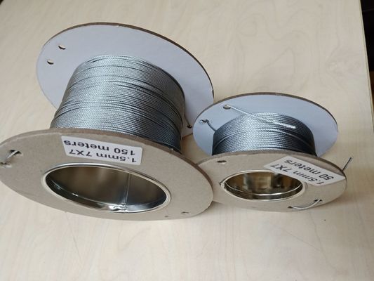 Stainless Steel 304 316 Wire Rope 4mm 1 x 19 7 x 7 Wire Rope