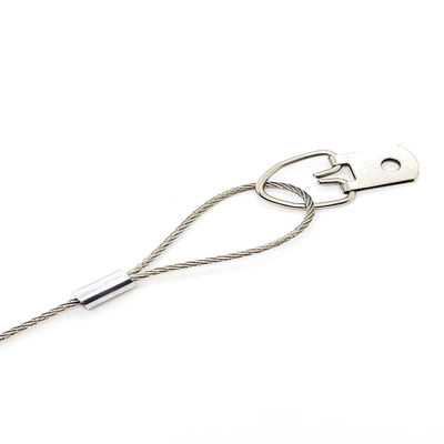 Kabel Keamanan D-Ring Screw Hanger Wire System Stainless Steel Picture Hanging Wire
