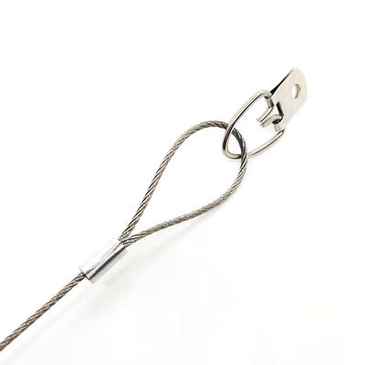 Kabel Keamanan D-Ring Screw Hanger Wire System Stainless Steel Picture Hanging Wire