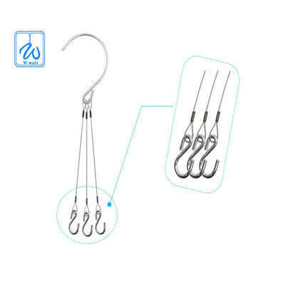 Portable Tiga kaki Steel Kabel Suspensi Gantung Kits Untuk Pot Bunga