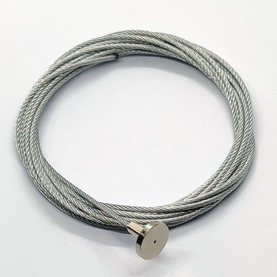 T Bentuk Terminal Fleksibel Kawat Kabel Sling 7X7 Lanyard Stainless Steel Wire Rope