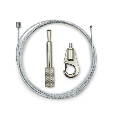 Set suspensi kabel yang dapat disesuaikan Angker spiral langit-langit Grip kabel