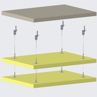 Ceiling Absorber Anchor Adjustable Suspension Kit Sambungkan Hook Keamanan