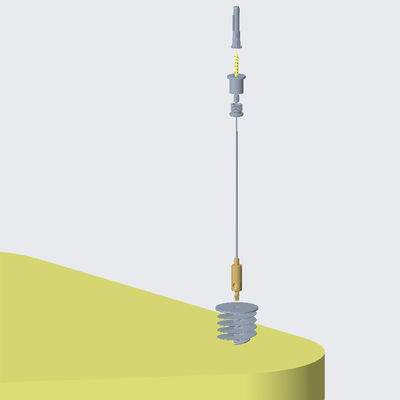 Sambungkan Sound Absorber Dengan Set Wire Adjustable Untuk Panel Sistem Langit-langit
