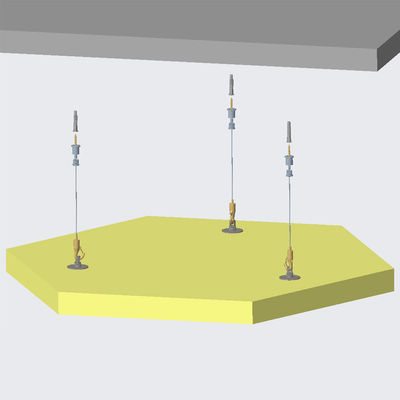 Kit Suspensi Dengan Pemasangan Langit-langit Dengan Gripper Hook Adjustable Wire Hanger