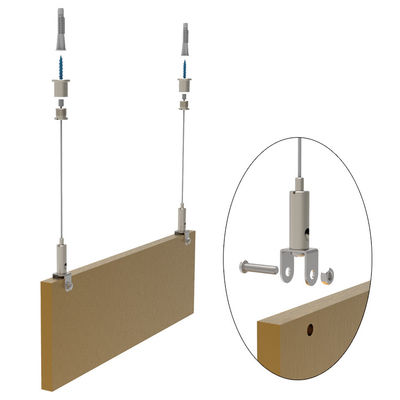 Penjepit Kabel Garpu Dengan Komponen Braket Pemasangan Untuk Panel Langit-Langit Peredam Suara
