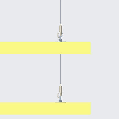 Mudah untuk memasang lampu gantung panel akustik kawat kit sistem suspensi bahan penenang suara