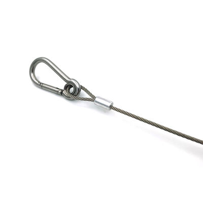 Kabel Suspensi Kawat Gantung Untuk Speaker Lampu Tumbuh LED Peralatan Display Periklanan Kuat Ringan