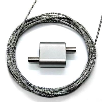 Gripper looping kabel stainless steel dengan beban istirahat 5000 N dan ukuran 30 * 30MM untuk mudah memasang sistem gantung