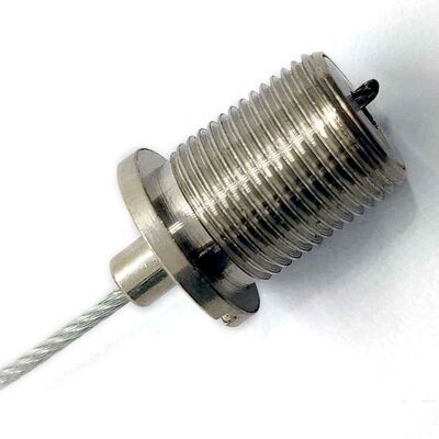 Alat Penjepit Kabel Male Threaded Tembaga Cepat Bahan Kuningan Klip Kawat Baja untuk Aksesori Pencahayaan