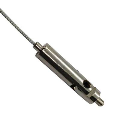 Gripper kabel stainless steel benang eksternal untuk langit-langit gantung pengorganisir kawat tali Clamping Grippers termasuk