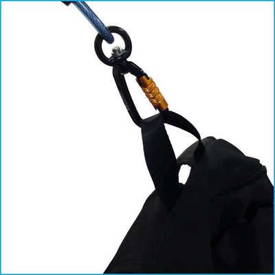 Metal Spring Coil Safety Tool Lanyard High Durability Carabiner Easy Installation Anti Fall Rope untuk Pekerjaan Luar Industri