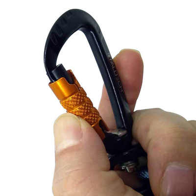 Metal Spring Coil Safety Tool Lanyard High Durability Carabiner Easy Installation Anti Fall Rope untuk Pekerjaan Luar Industri