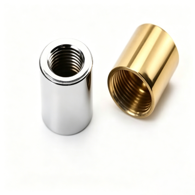 Bagian Mekanik Batang Mur Berulir Baja Tahan Karat Panjang M10 Sw7*17 Coupler Hex Kuningan untuk Aksesori Penerangan
