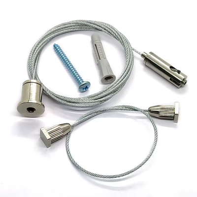 Aksesori Pengait Kabel Kecil Lampu Gantung Perangkat Keras Lampu Langit-langit LED Kustom untuk Dudukan Lampu Panel Dalam Ruangan