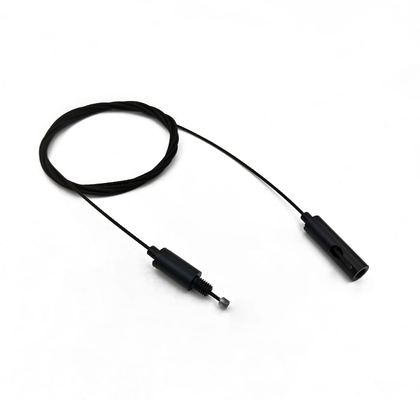 Pabrik OEM Custom Hitam Adjustable Cable Gripper Lengkap Kuningan Wire Rope EDP Lapisan Indoor Lamp Ceiling Suspension Aksesoris