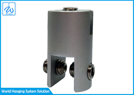 Clamp Sisi Kaca Desain Kreatif Grip Kabel Tanda Untuk Sistem Gantung Tanda