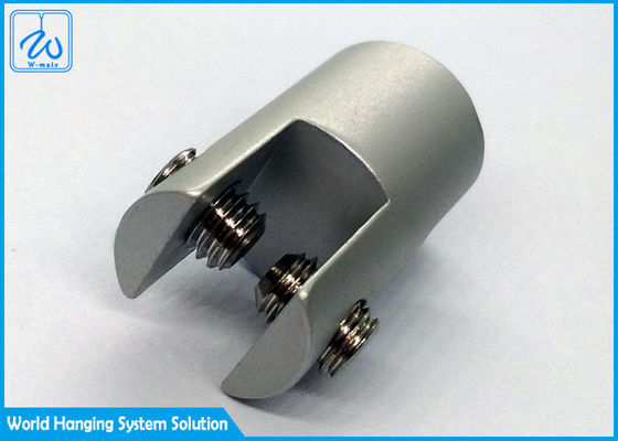 Clamp Sisi Kaca Desain Kreatif Grip Kabel Tanda Untuk Sistem Gantung Tanda