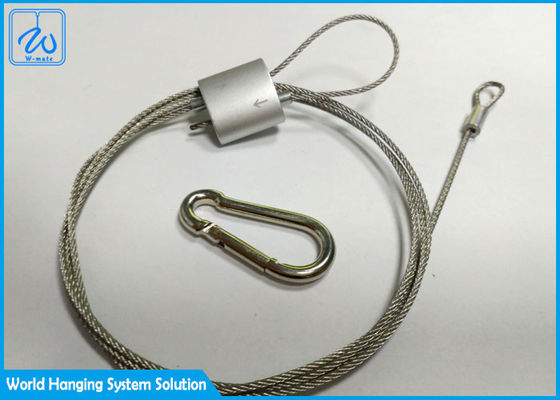 Durable Light Fittings Wire Suspension Hanging Kit With Looping Gripper