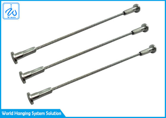 Steel Wire Cables Assemblies Single Leg 1.0mm Riveted Joint Swage Eye
