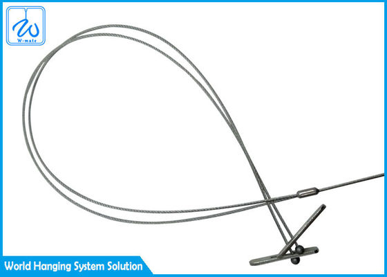 2 - Kaki 7x7 Wire Rope Sling Assembly Dengan Ujung Paddle Untuk Tumbuhan Hanging Basket