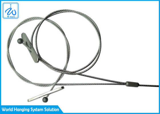 2 - Kaki 7x7 Wire Rope Sling Assembly Dengan Ujung Paddle Untuk Tumbuhan Hanging Basket