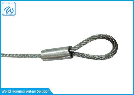 Galvanized stainless steel Wire Rope Loop Slings 7x7 Dengan Lapisan Jelas