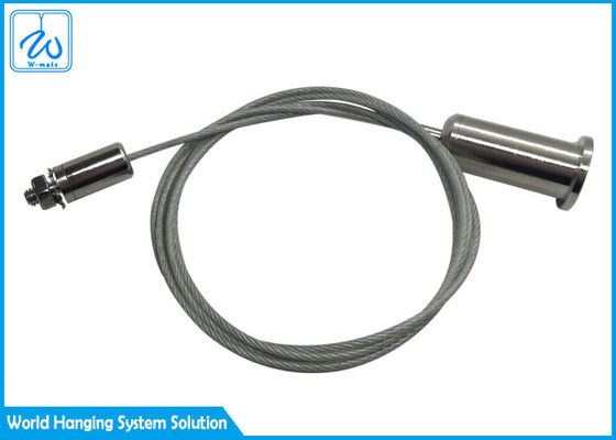 Transparent Pvc Coated Hanging Cable Suspension Kit With Locking Screw
