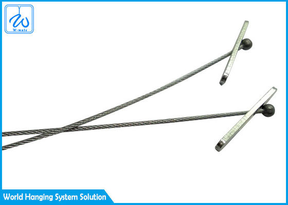 7x19 2 Leg Steel Wire Rope Sling Dengan Bendera Untuk Suspensi Kabel Sistem
