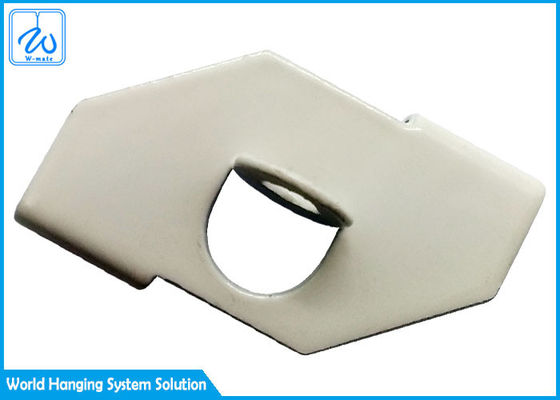 Klip T Bar Langit-Langit Gantung Putih Untuk Memasang Lampu Trek