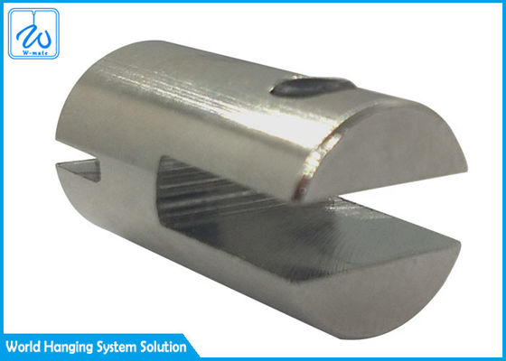 Satu Sisi Kuningan Kaca Rak Clamp Hanging Acrylic Kabel Suspensi Kit