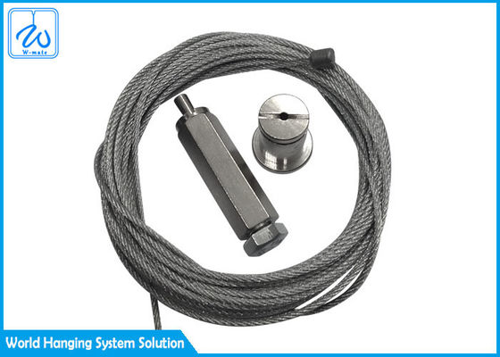 Kit Suspensi Gripper Kabel Kawat Dengan Klip Panel Aluminium Untuk XTSC Track